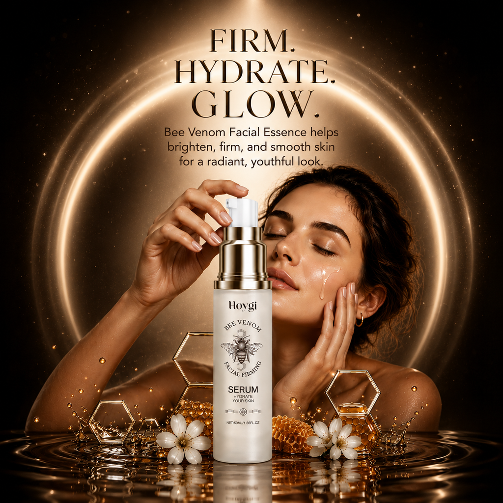 Hoygi Bee Venom Facial Essence, Hydrating, Moisturizing And Refreshing Collagen Firming Skin Care Essence
