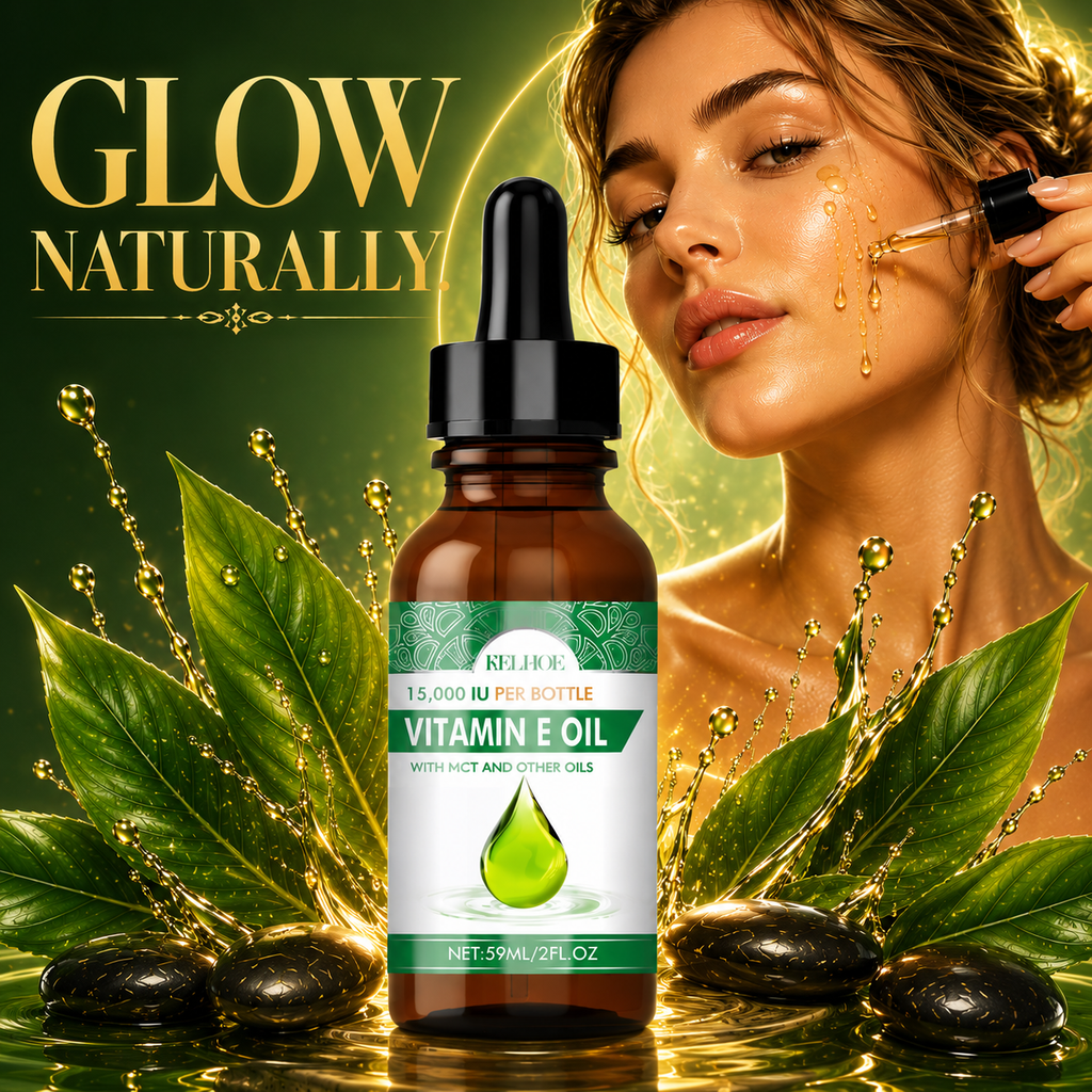 EELHOE Vitamin E Oil Repair Perm Damage Dry Frizz Moisturizing Skin Care Multi-Active Essential Oil