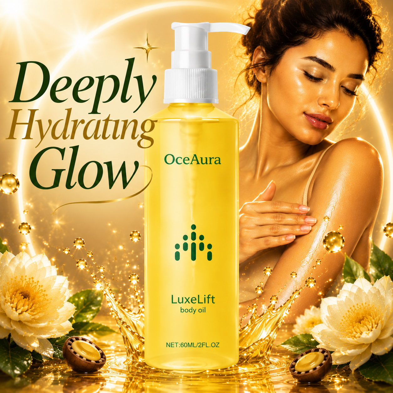 Oceaura Body Skin Care Oil Skin Hydrating And Moisturizing Refreshing Skin Care Firming Care Oil